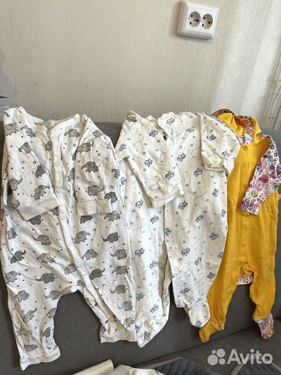 Вещи детские пакетом до года