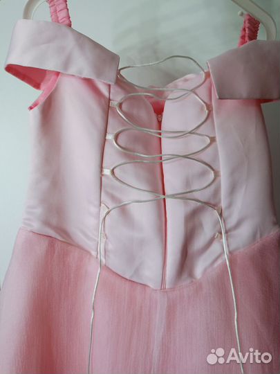 Нарядное платье для девочки и шубка нарядная