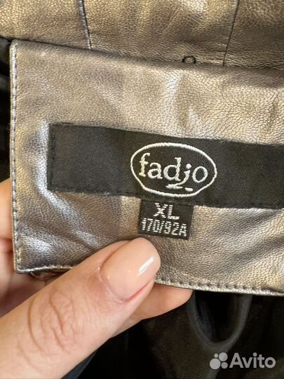 Пуховик экокожа женский 46 48