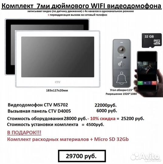 Домофоны и установка