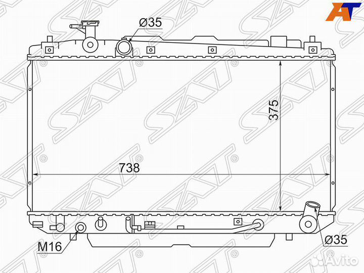 Тойота рав4 2000-2020 радиаторы с вентилятором нов
