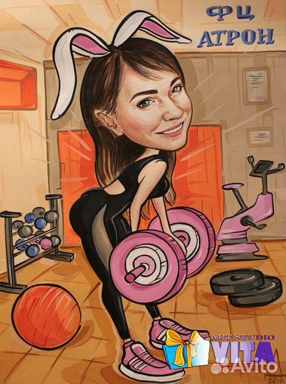 Шаржи по фото Москва