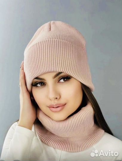 Шапка и снуд женские