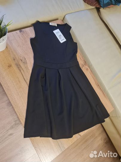 Новое черное платье для девочки, 10-12 лет, 152 см