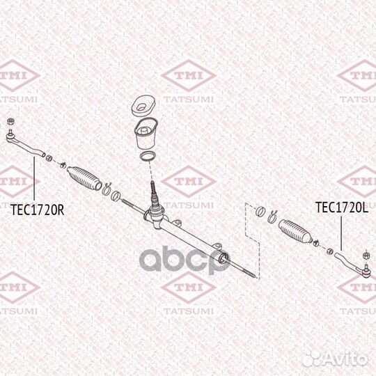 Наконечник рулевой тяги nissan micra/note/tiida