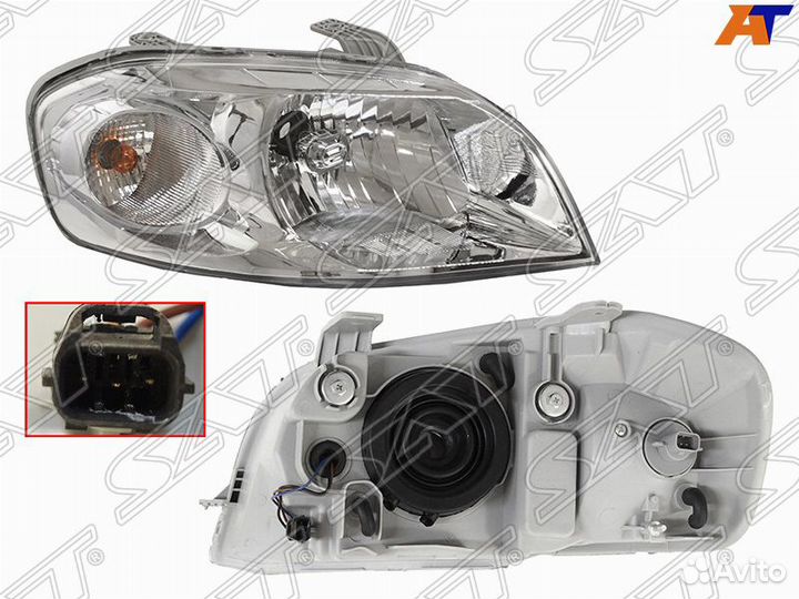 Фара правая на Шевроле Авео Т250 седан