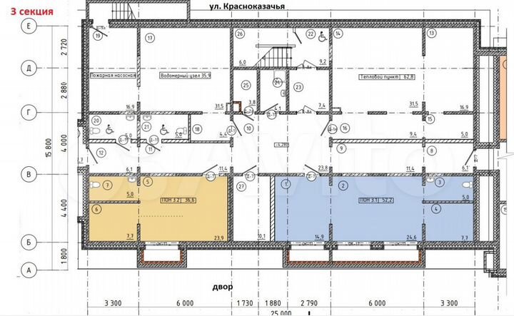 Помещение в ЖК Пятый элемент, 36.6 м²