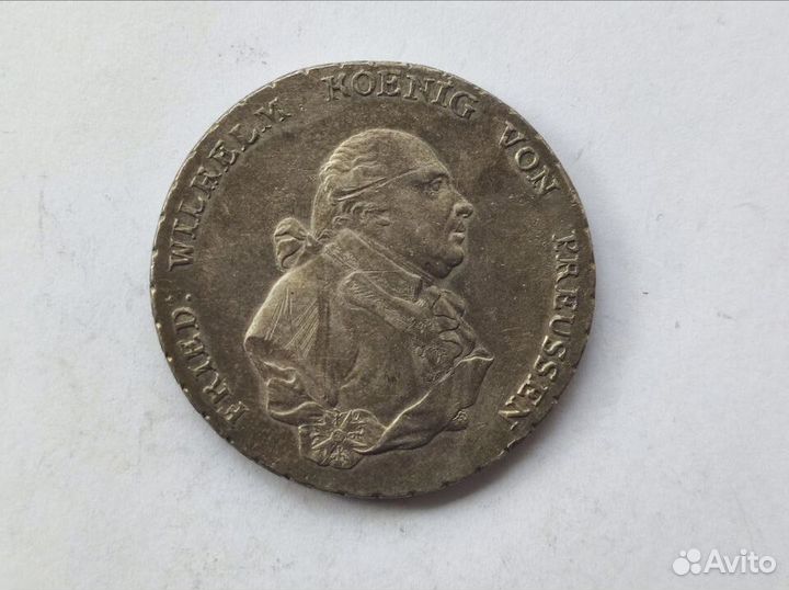 1 Талер 1796 А Пруссия Фридрих Вильгельм II