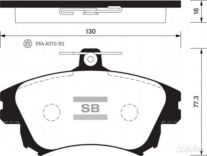 Sangsin brake SP1530 Колодки тормозные передние