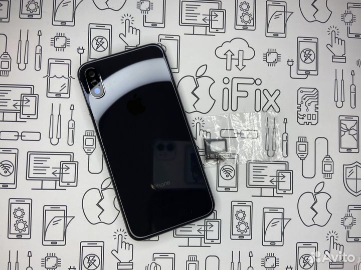 Корпус для iPhone X (чёрный) orig Завод (CE)