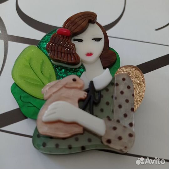 Броши в стиле Пикассо, дамы, мишка