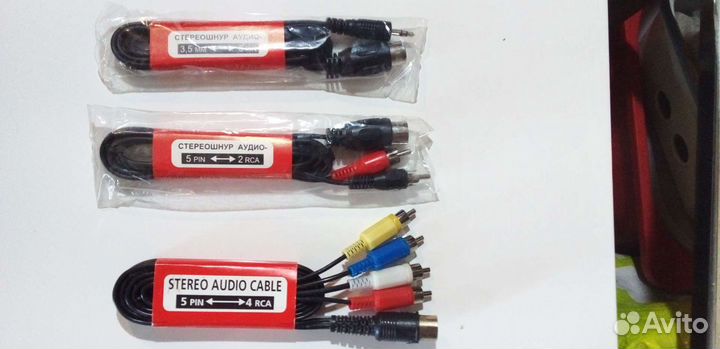 Шнуры аудио.Ретро.Лот 5-3.5длина 3метра