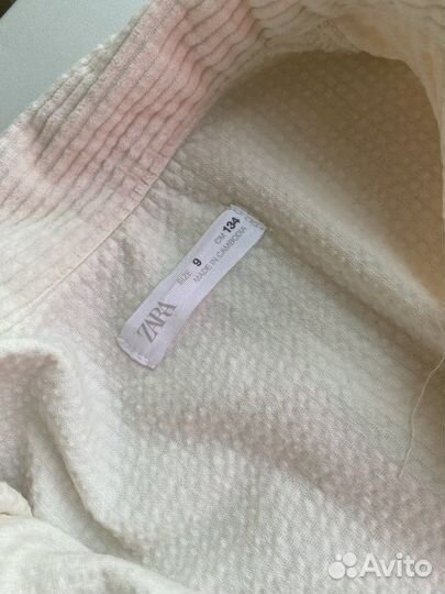 Вельветовая рубашка zara для девочки