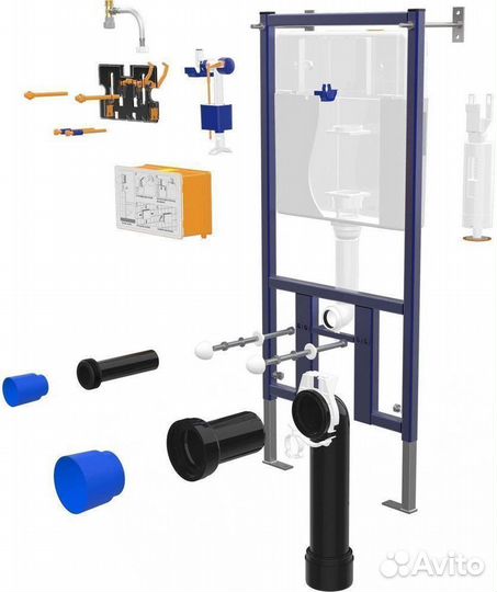 Инсталляция с подвесным унитазом комплект: Loranto