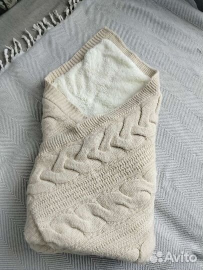 Конверт одеяло на выписку осень-зима