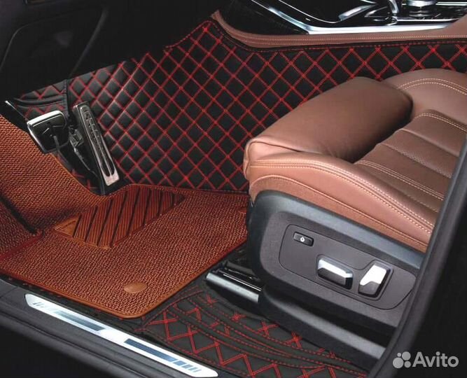3D Коврики Geely Салон Багажник из Экокожи