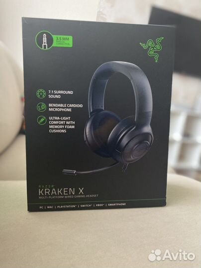 Наушники новые Razer kraken x
