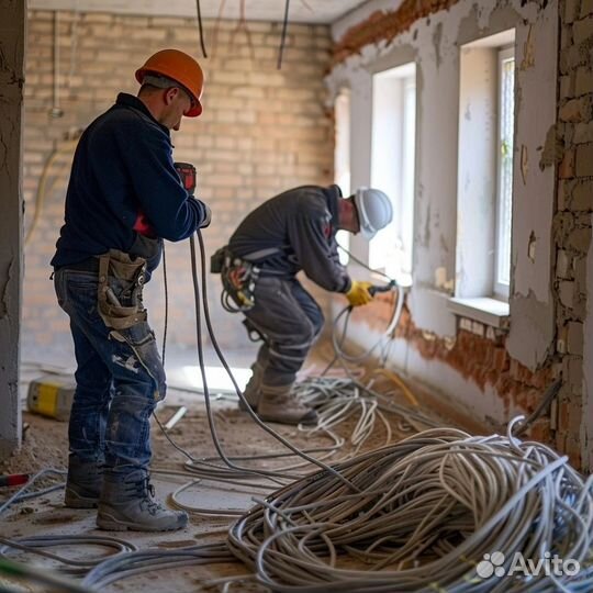 Электрик, замена проводки, электромонтажные работы