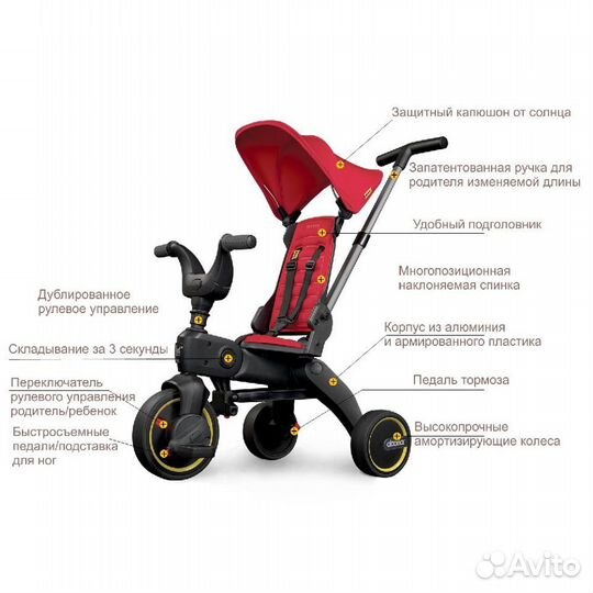 Новый складной велосипед Doona Liki Trike S1