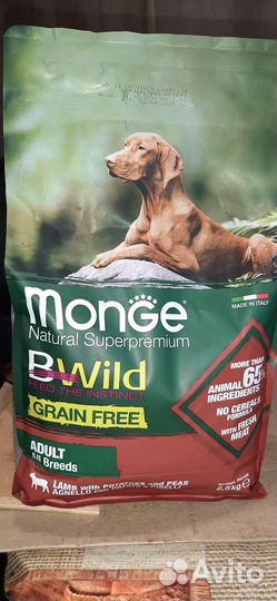 Корм для собак monge Bwild