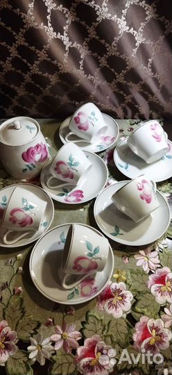 Чайные сервизы СССР Песочное, 1970, редкие