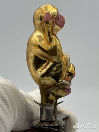 Елочные игрушки СССР обезьяна (1204)