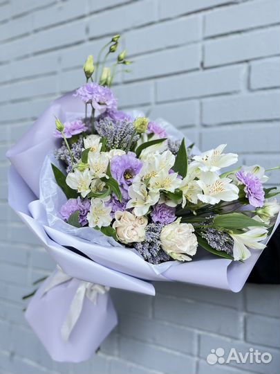 Эустома, букет из эустомы цветы доставка