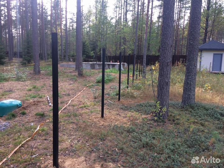 Столб винтовой 80х80, 76 1500х2000