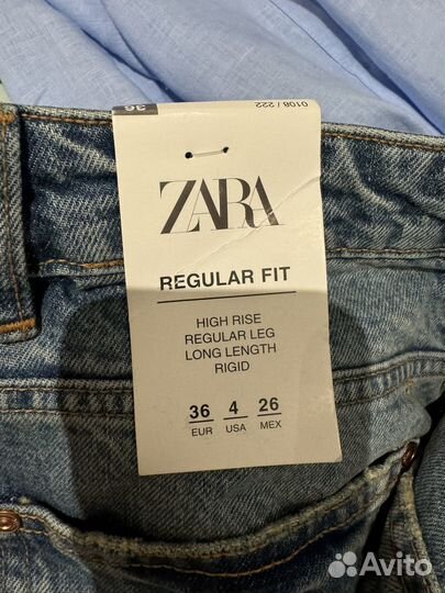 Джинсы zara 34 36