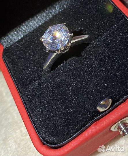 Серебряное кольцо в стиле tiffany