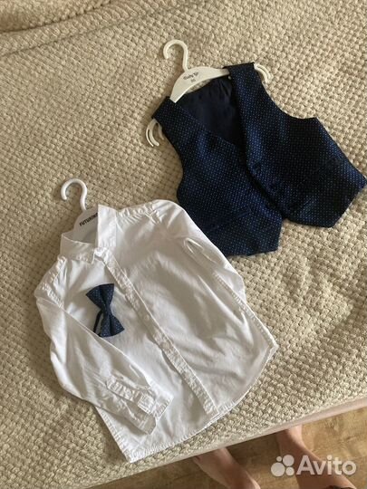 Нарядные рубашка/жилет/бабочка