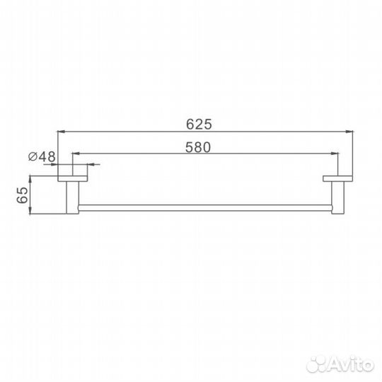 Полотенцедержатель Haiba HB8701, черный