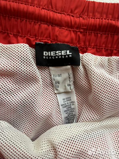 Шорты плавки Diesel красные