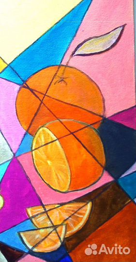 Картина маслом Цитрусовый калейдоскоп