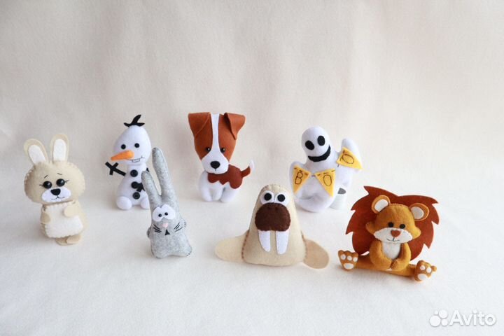 Елочные игрушки из фетра