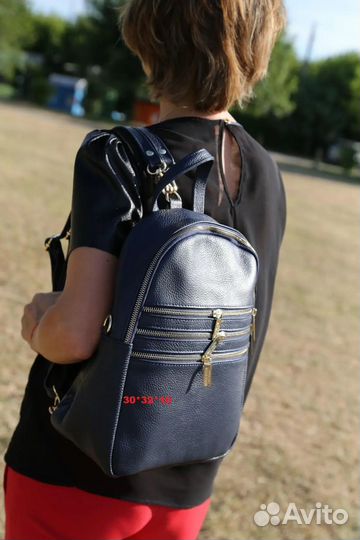 Рюкзак кожаный италия женский