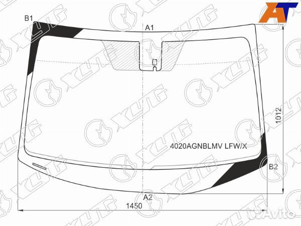 Стекло лобовое honda accord
