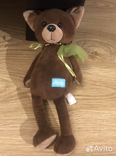 Игрушка собачка коричневая