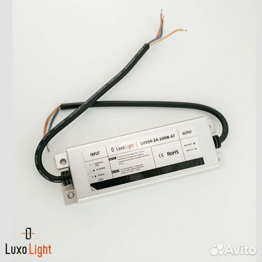 Блок питания LuxoLight 100Вт IP67 LUX04-24-100w-67