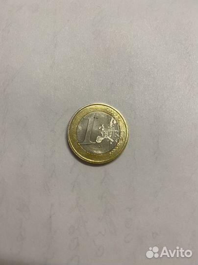 Монета 1 евро