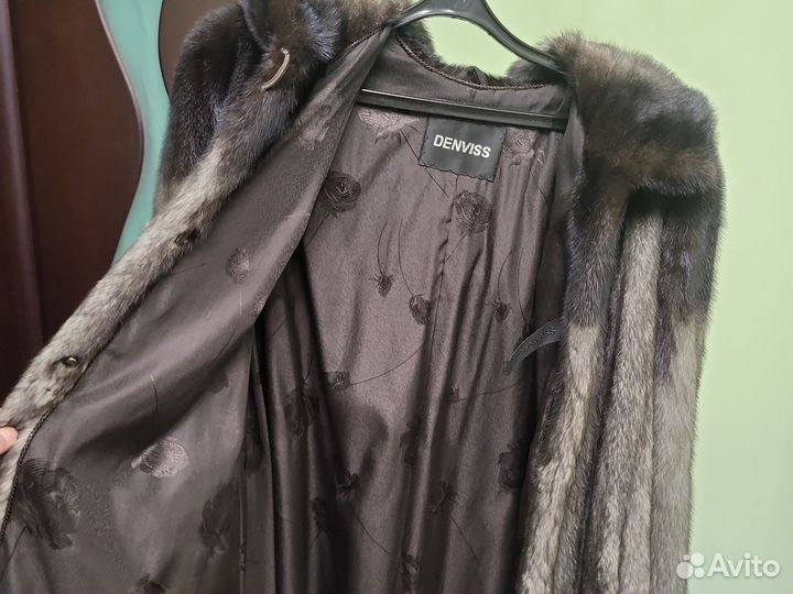 Шуба норковая с капюшоном 42 44