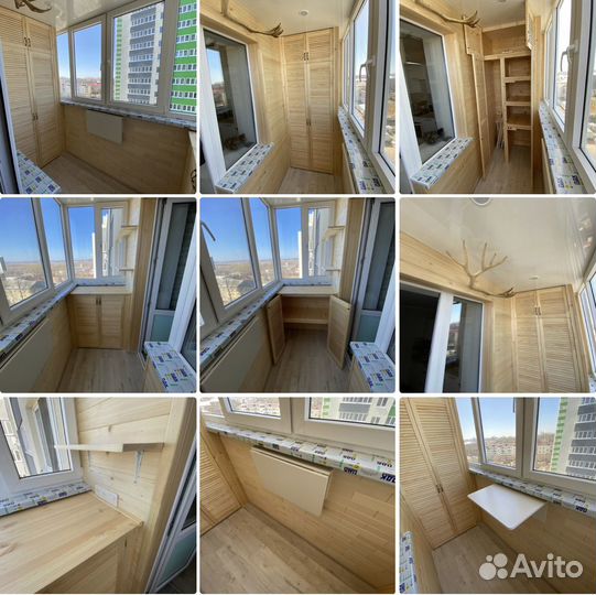 Обшивка балконов и лоджий вагонкой или панелями