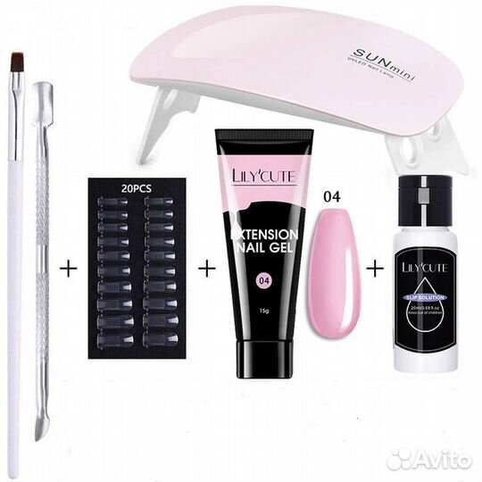 Набор для наращивания ногтей-6 шт