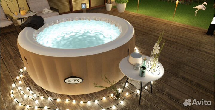 Бассейн спа джакузи intex 216x71