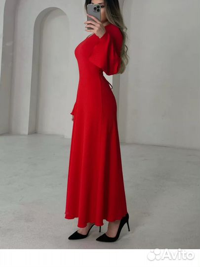 Вечернее платье красное 42