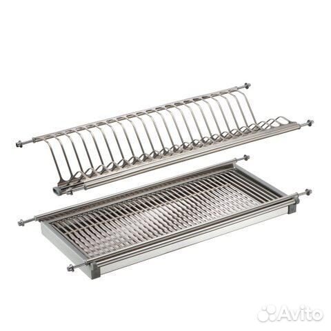 Сушка для посуды из нержавеющей стали в шкаф 80 см