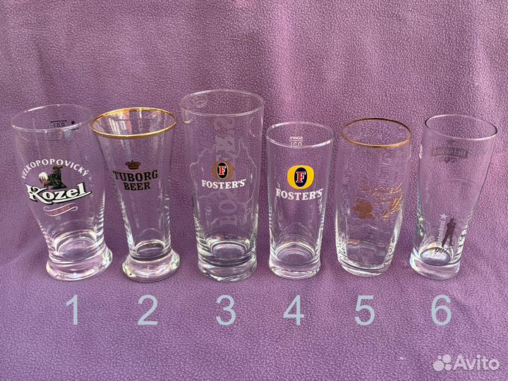 Пивные бокалы и кружки