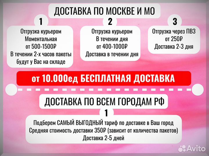 Пакеты зип лок с бегунком