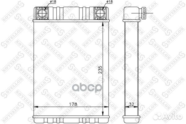 10-35144-SX радиатор печки MB W203/C209/W463/R
