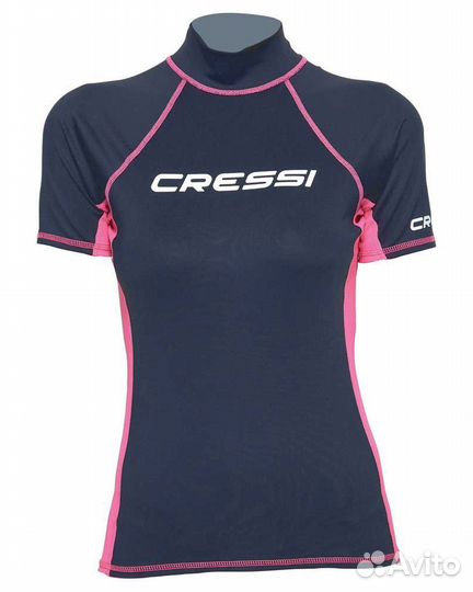 Женская лайкровая гидромайка с коротким рукавом Ra